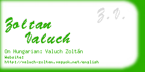 zoltan valuch business card